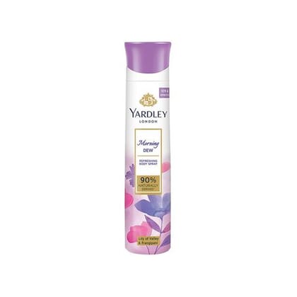 Yardley London Morning Dew Body Spray For Women, 150 ml Can