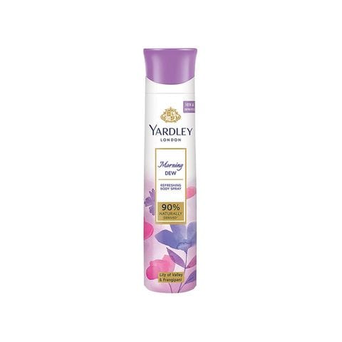 Yardley London Morning Dew Body Spray For Women, 150 ml Can