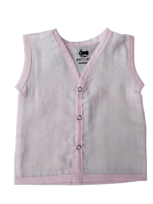 Muslin Jabla - Pastel Pink-Newborn
