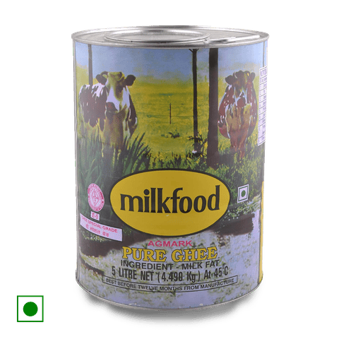 Milkfood Pure Ghee (Agmark), 5 L Tin