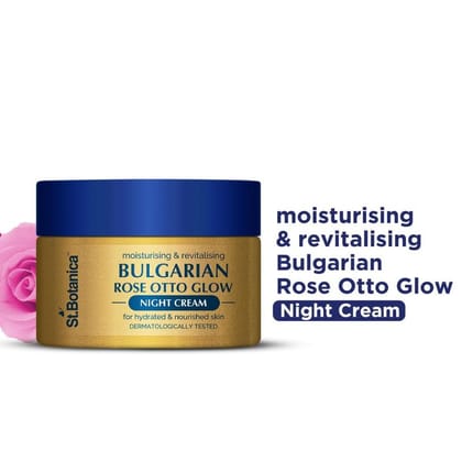Bulgarian Rose Otto Glow Night Cream, 50g