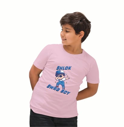 Swag boy with custom Name-Pink / 3-4 Years