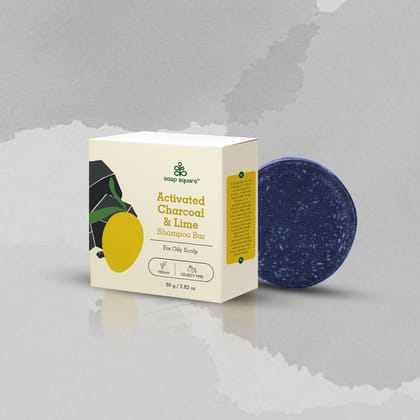Activated Charcoal & Lime Shampoo Bar (for oily scalp)-80g