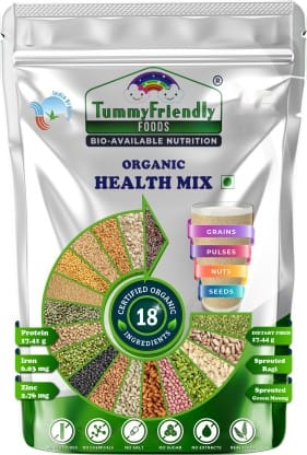 TummyFriendly Foods Organic Health Mix For Kids And Adults, No Chemicals, No Pesticides, 800 gm