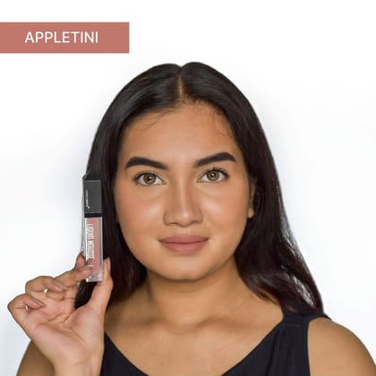 Love Earth Liquid Mousse Lipstick - Appletini Matte Finish | Lightweight, Non-Sticky, Non-Drying,Transferproof, Waterproof | Lasts Up to 12 hours with Vitamin E and Jojoba Oil - 6ml
