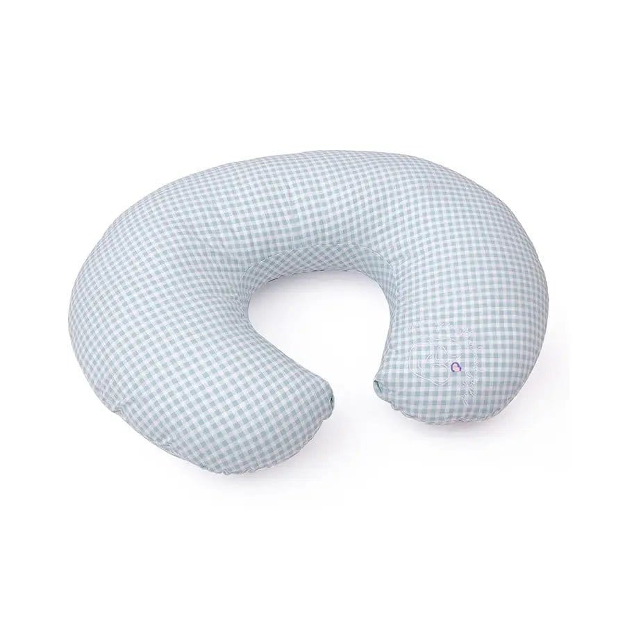Gingham Burpy Feeding Pillow-60x45 cm / Blue / 1199
