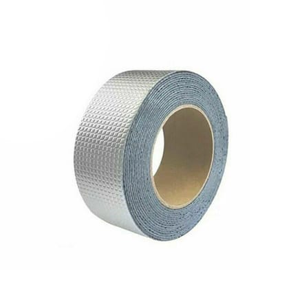 Self-Adhesive Insulation Resistant High Temperature Heat Reflective Aluminium Foil Duct Tape Roll (0.8 mm)