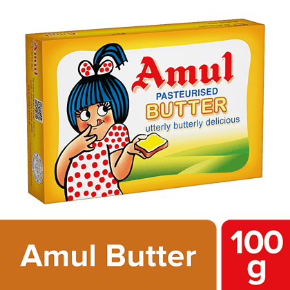 Amul Pasteurised Butter, 100 G Carton(Savers Retail)