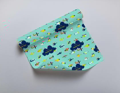 Custom Gift Wrapping Paper- Flying High-Lots of Love / Set of 10 sheets