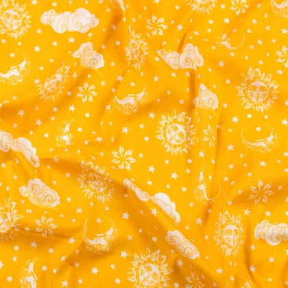 Cotton Malmal Fabric | Nayantaara Yellow