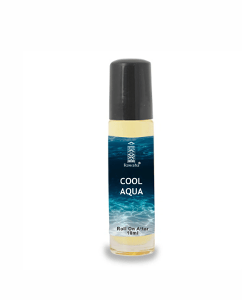 COOL AQUA Roll On Attar 10 ml By Rawaha Alcohol Free Long Lasting Concentrated Perfume Oil