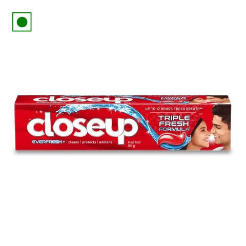 Close Up Everfresh + Red Hot Antigerm Gel Toothpaste, 80 gm Box