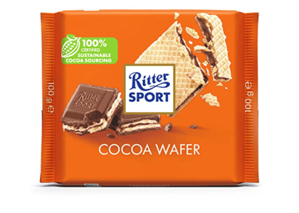 Ritter Sport Waffel Chocolate Bar Candy Original German Chocolate, 100 gm
