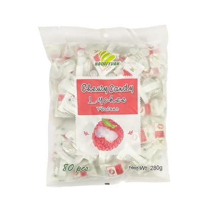 Lychee Flavour Chewy Candy - 80 pcs (280g) | Haoliyuan