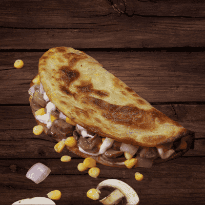 Mushrooms & Onion Taco's