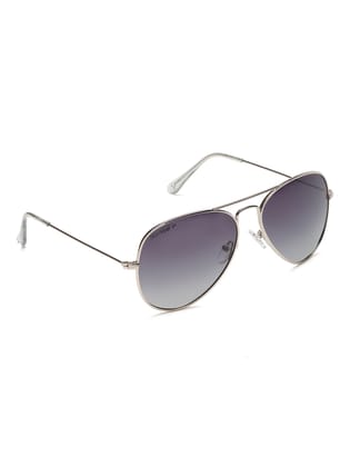 SUNNIES Unisex Grey Gradient Aviator TAC Polarized Full Rim Metal Frame UV400 Protection Sunglass-SUNNIES-020-C5