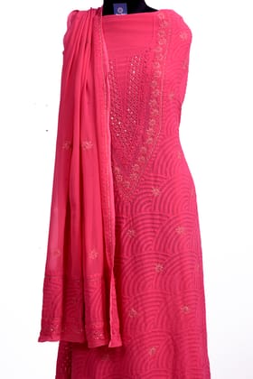 Georgette Unstiched  Suit with Dupatta