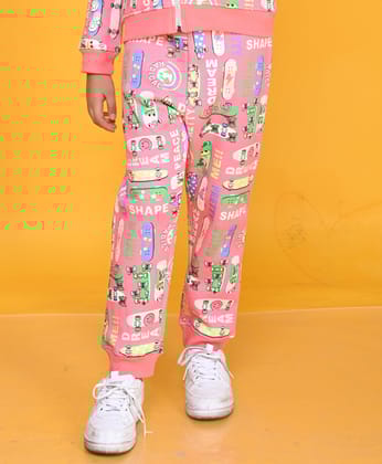 SKATE PINK GIRLS FLEECE JOGGER - PINK-0-6 MONTHS / 1N / PINK