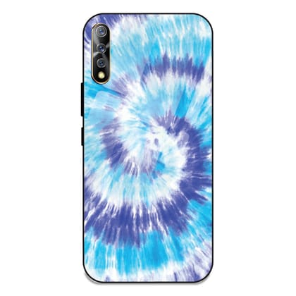 Aqua Tie Dye - Glass Case For Vivo Models-Vivo S1