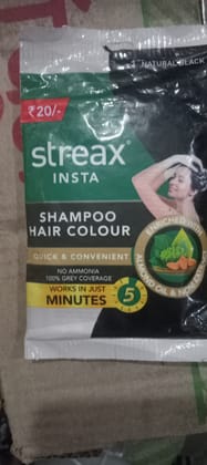 Streax insta shampoo hair colour 