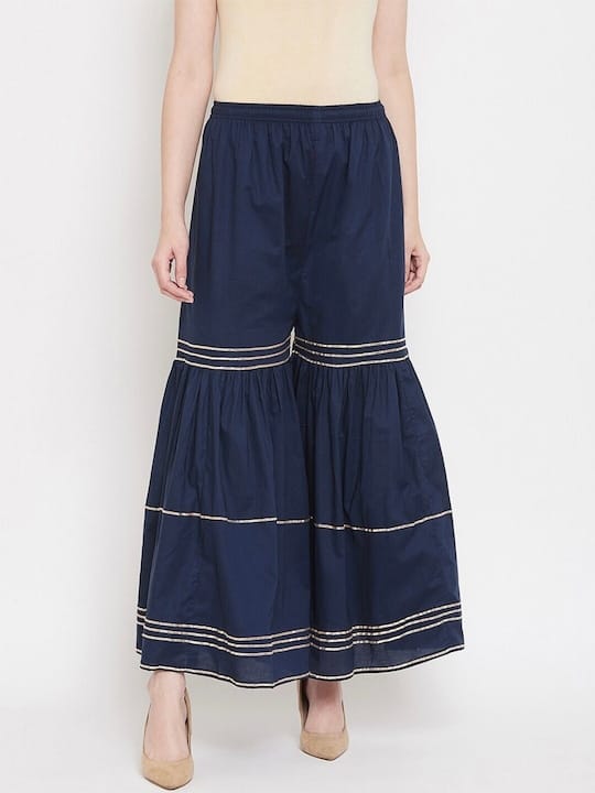 Women Striped Flared Palazzos