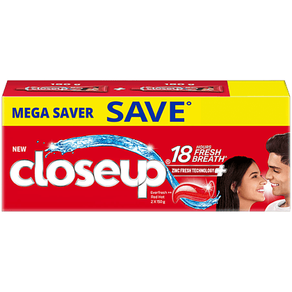 Closeup Toothpaste, 300 g (Pack of 2)