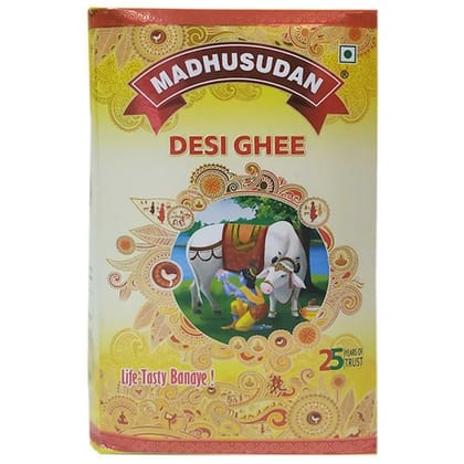 Madhusudan Agmark Desi Ghee 1 L (Carton)