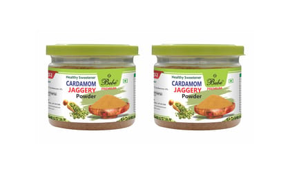 BEBE Premium Cardamom/Elachi Jaggery 400g (200g X 2 Pcs)-200g / Dark Brown / Cardamom Jaggery