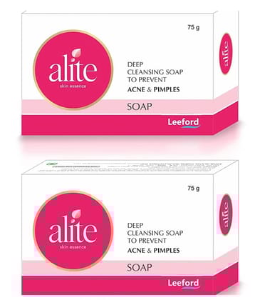 Alite Anti Acne Soap 1% Salicylic Acid & Tea Tree Oil For Acne, Pimple, Blackhead 75g ( Pack of 2 )
