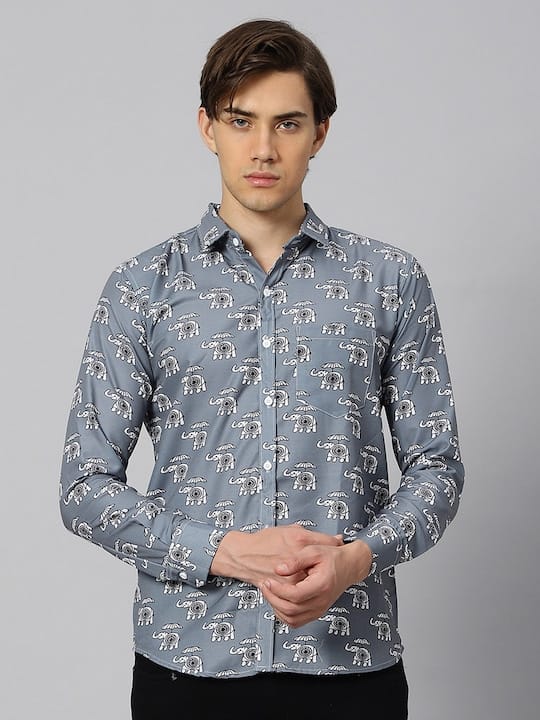 Classic Fit Ethnic Motifs Printed Casual Shirt