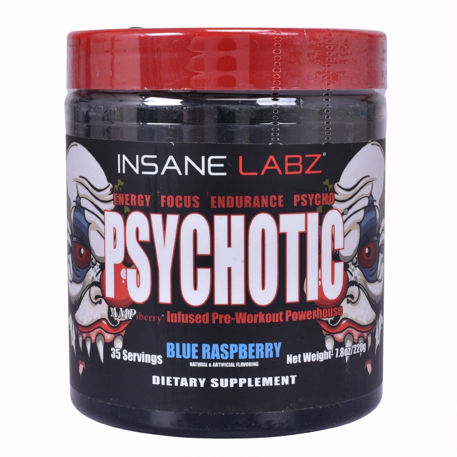 Insane Labs Psychotic Pre-workout | 35 Servings-Blue Raspberry / 35 servings