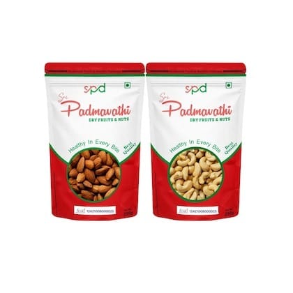 Almonds /Cashew Nuts, Combo Pack - 2 Kg