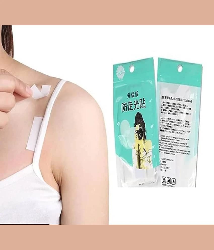 Double Sided Tape for Clothes (36 pcs) Fashion Dressing Invisible Body Tape, Clothing Bra/Bikini Strip for Women, Body Clothing Stickers | Skin Friendly For All Skin Shades|15x85 mm - None