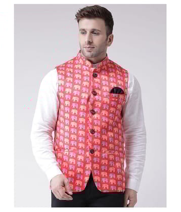 Hangup Multi Cotton Blend Nehru Jacket - None