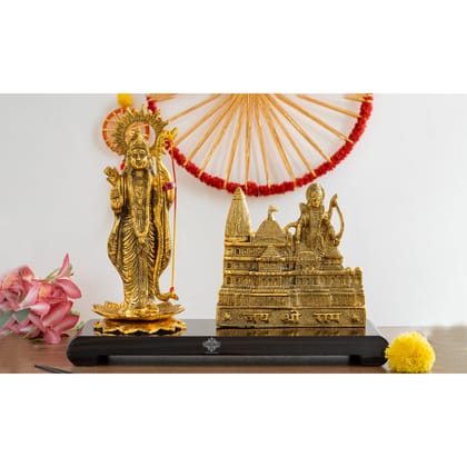 Indian Art Villa, Pure Brass Ram Mandir With Shree Ram Ji "A Divine Blend of Art and Spirituality"