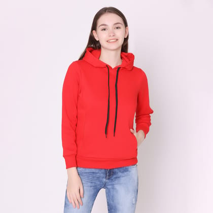 Women's Hoodie Jacket - Urban Red Urban Red S