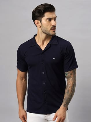 Relaxed Spread Collar Cotton Casual Shirt