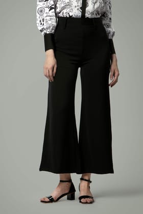 Black Regular Fit Zip Closure Bottom-XXS / Black / BT0005-PPS10001-2-NILL-NILL-NILL-NILL-THB004-FS0003-ZPH0001-NIL-NIL