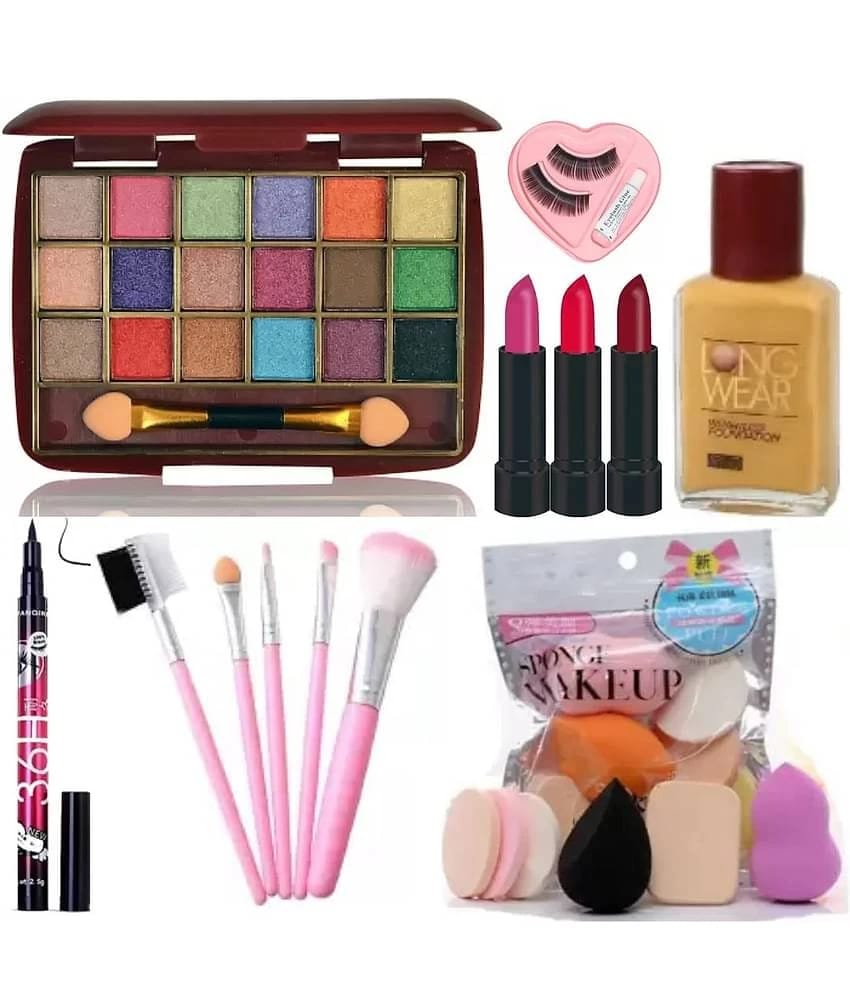 swenky beauty makeup kit (Pack of 9)