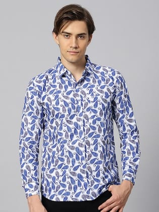 Classic Opaque Paisley Printed Casual Shirt