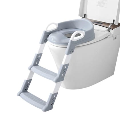 Hilltop Potty Step Stool-Grey White