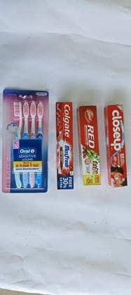Toothbrush and Toothpaste.
