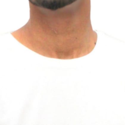 This model (height 5'8) is wearing a sizs M Men Solid Round Neck Pure Cotton White T-Shirt