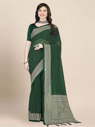 Striped Printed Saree