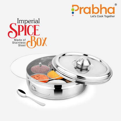 Stainless Steel Imperial Spice Box - Best for Home & Kitchen