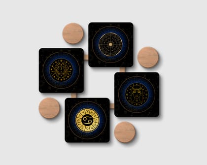 'CANCER-ZODIAC SIGN' Coaster Set of 4