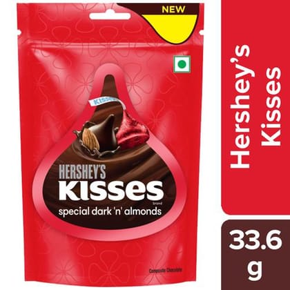 Hersheys Kisses Special Dark 'N' Almonds Chocolate 33.6 g