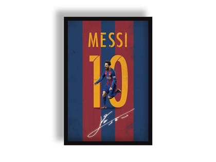 Messi Jersey Poster - Football Posters | Poster | Frame | Canvas-Small / Poster