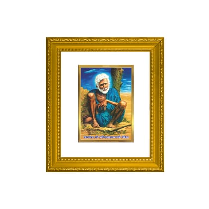 DIVINITI Ganesh Narayan Gold Plated Wall Photo Frame| DG Frame 101 Wall Photo Frame and 24K Gold Plated Foil| Religious Photo Frame Idol For Prayer, Gifts Items (15.5CMX13.5CM)
