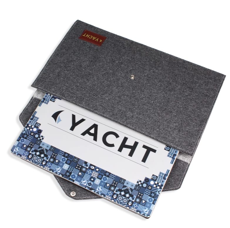 Yacht Laptop Sleeve with Multiple Storage, 15.6 inch, Strake Series, Charcoal, Unisex